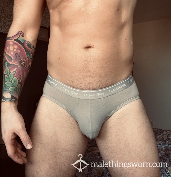 CK Cotton Hip Brief - Grey