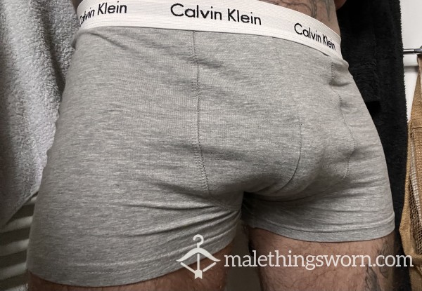 SOLD💦CK Grey Boxers Worn 2 Weeks