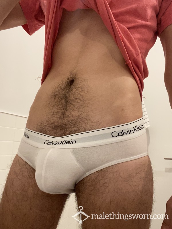 CK White Briefs