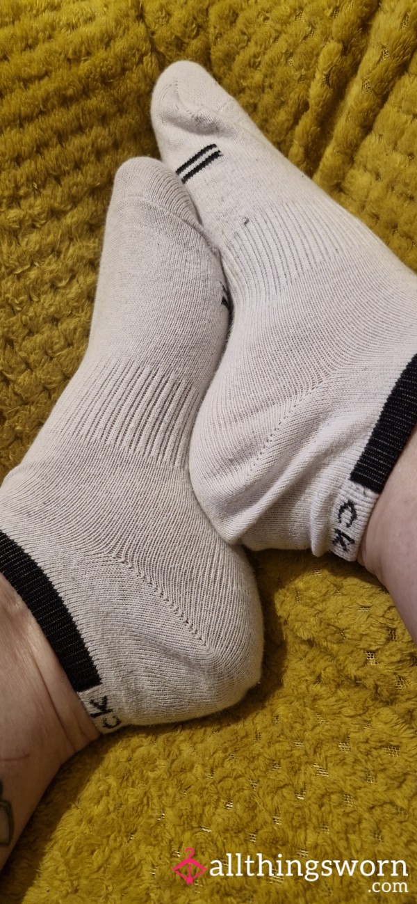 CK Worn Trainers Socks