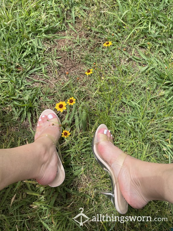 Clear High Heels See Through