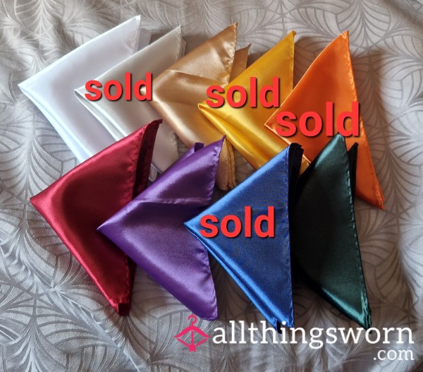 CLEARANCE.....Satin Pocket Squares