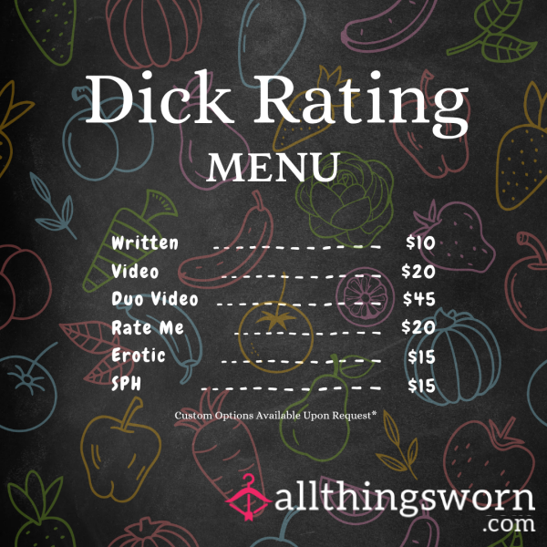 👀 D*ck Rating Menu