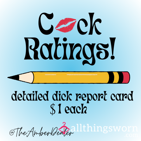 C*ck Report Card