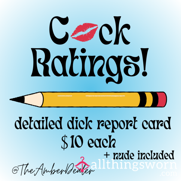 C*ck Report Card