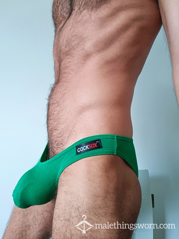 C*cksox Green Bulge Brief, Small