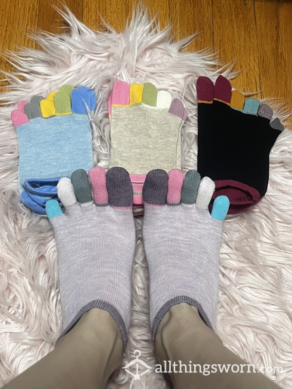 Colorful Toe Socks