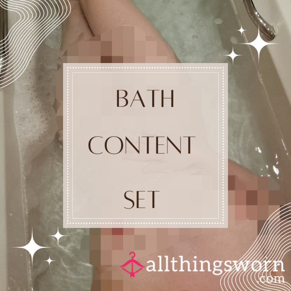 Come Bathe With Me 🛀 Bubble Bath Picture Set