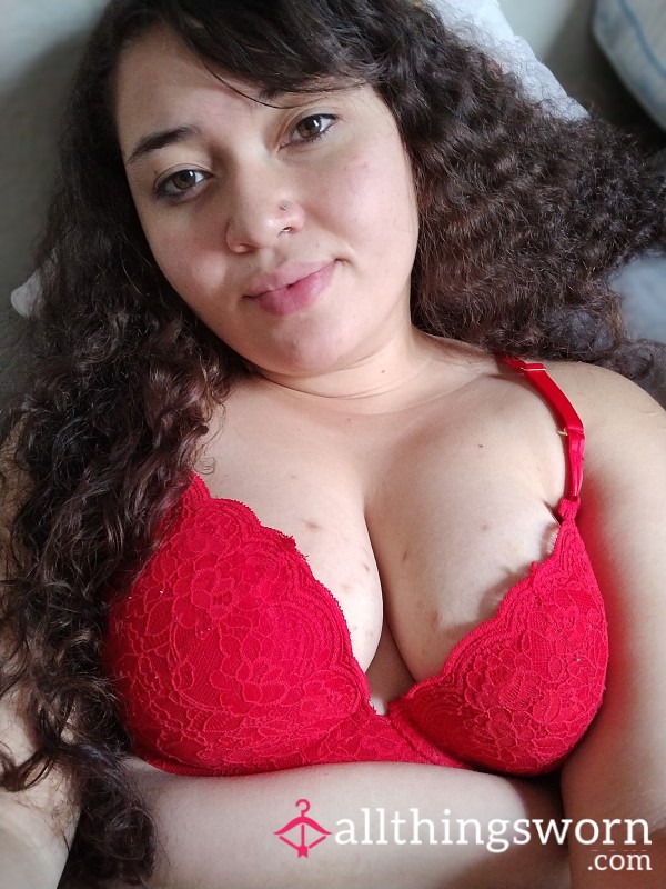 Come Get My Beautiful Red Push-up Bra 💋