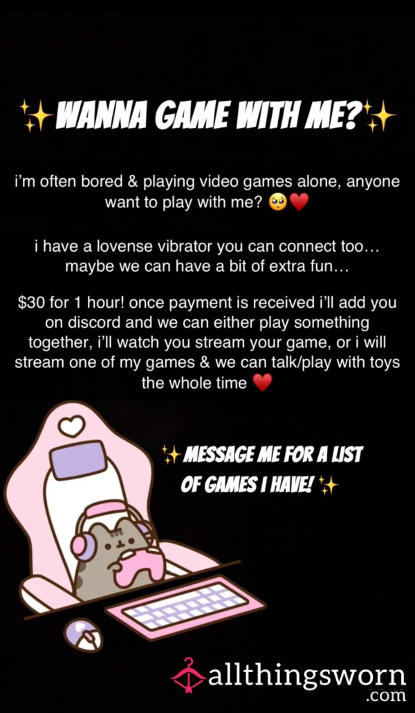 ✨ Come Play Video Games With Me! ✨