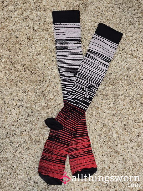 Compression Socks Worn By A Busy Nurse