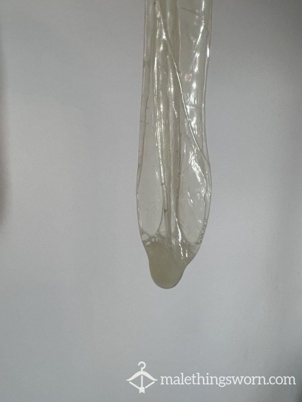 Condom Filled With Yummy Straight C*m!