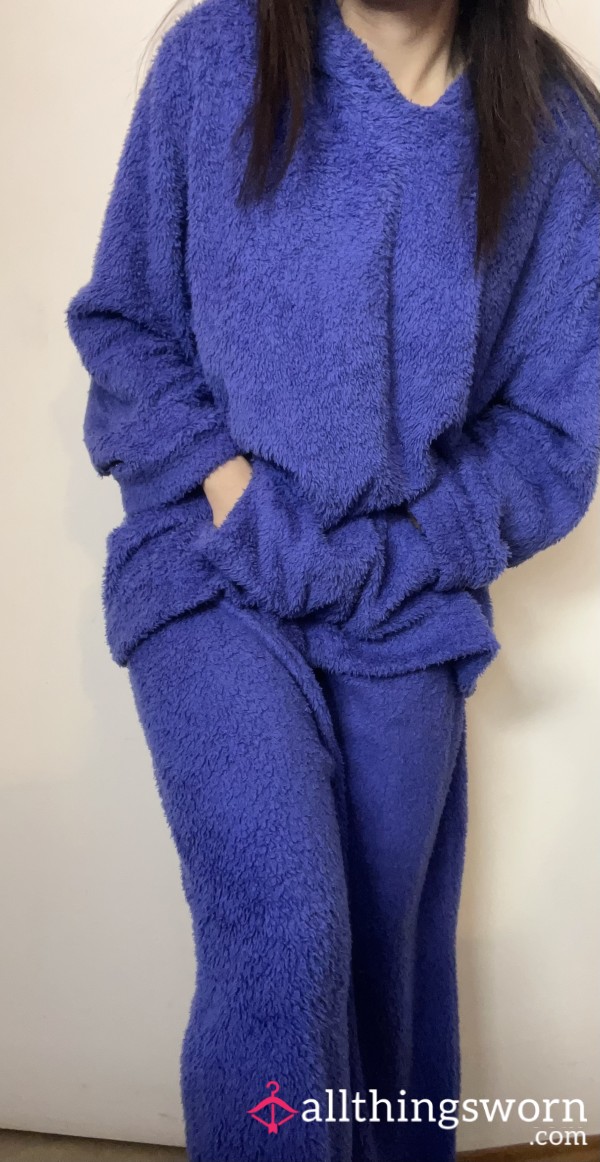 CookieMonster Pyjama Hoodie Super Big Blue  ( Free Shipping )