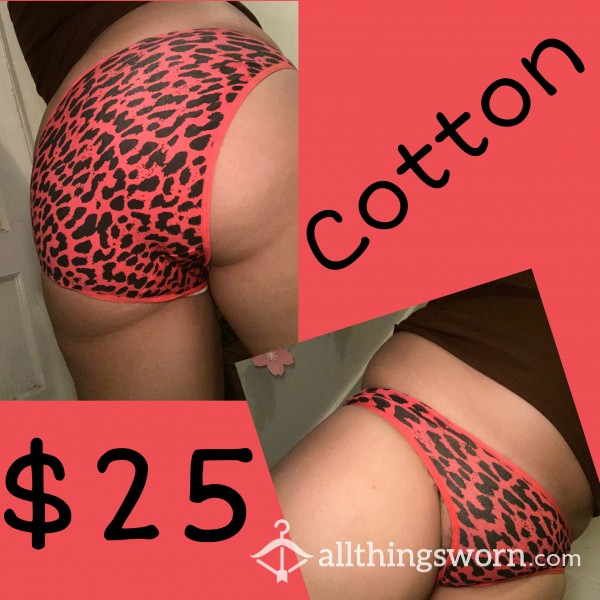 Cor*l Cotton Leopard Panty $25