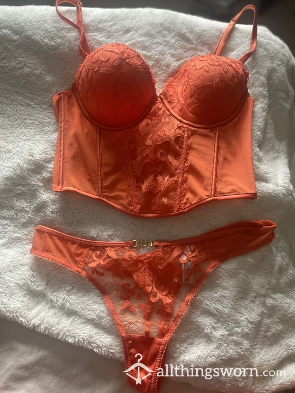 Cor*l Orange Two Piece Set