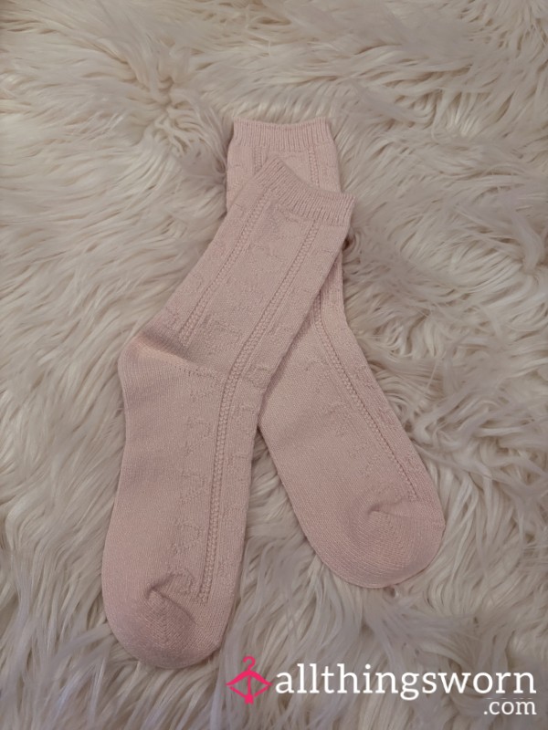 Cosy Light Pink Socks