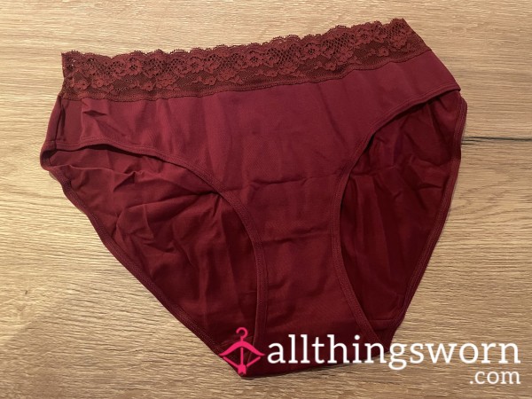 Cotton And Lace Knickers