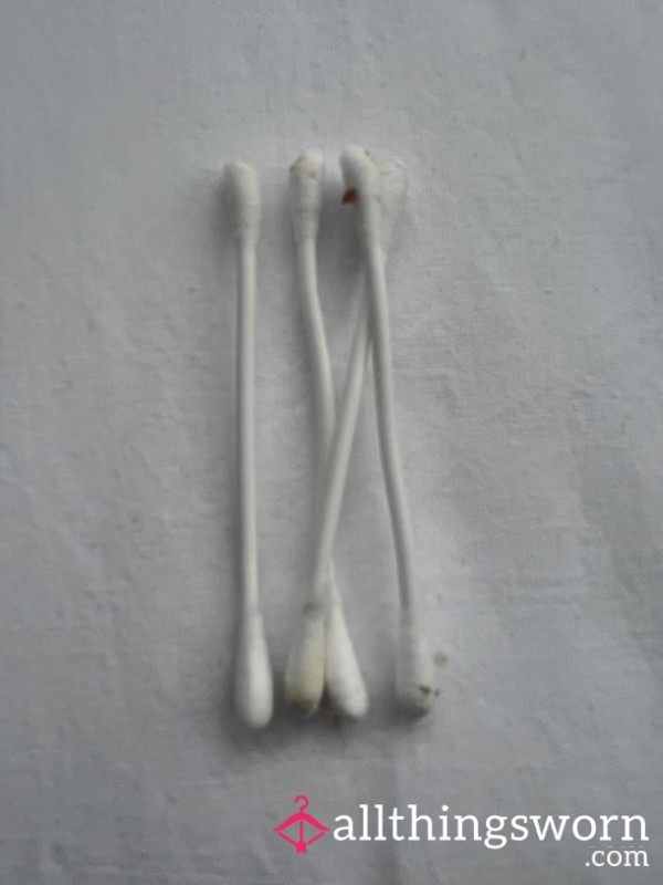 Cotton Buds/Q-tips USED X 4