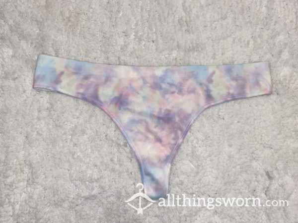 Cotton Candy Tie-Dye Thong