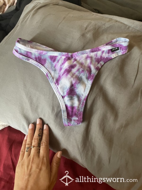 Cotton Cute Tie Dye PINK VS Thong