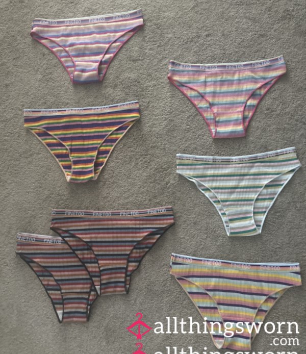 Cotton Full Colorful Stripes Panties