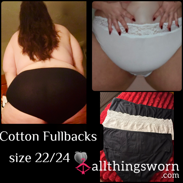 Cotton Fullback Panties - BBW Size 22/24