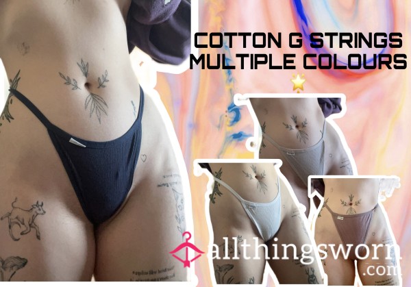 Cotton G Strings 🌟 MULTIPLE COLOURS 🌟 1 Day Wear + Free Shipping