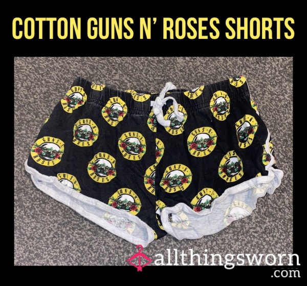 Cotton Guns N’ Roses Shorts🌹