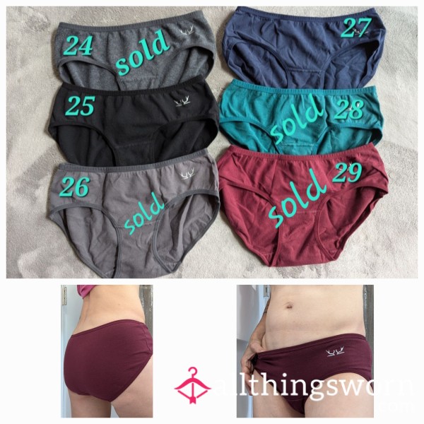 Cotton Hipster Panties With Add-on Options