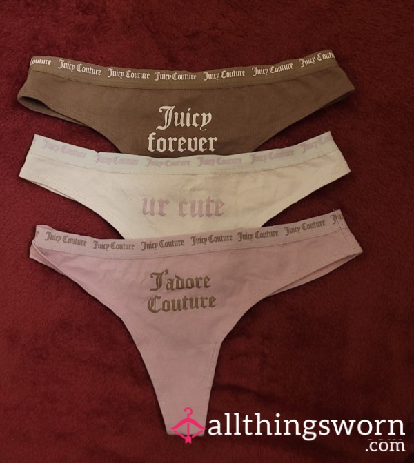 Cotton Juicy Couture Thongs