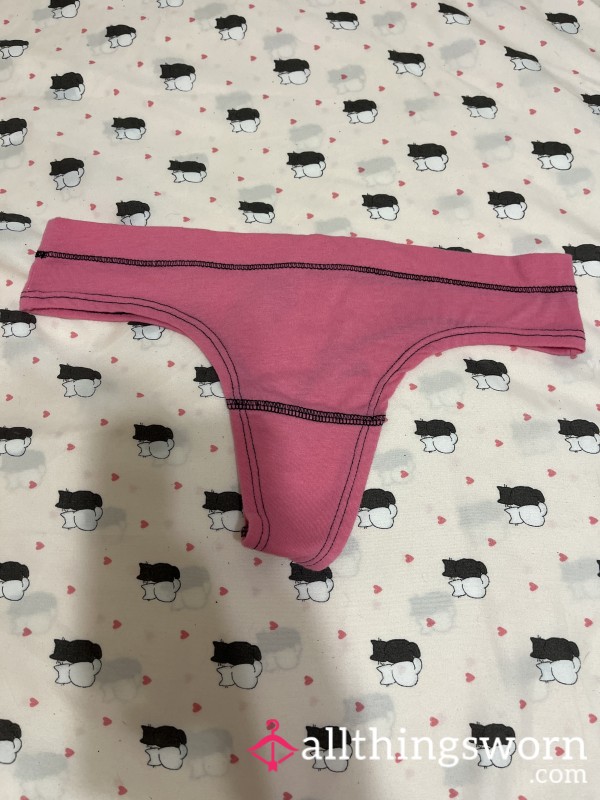 Cotton Pink Thong