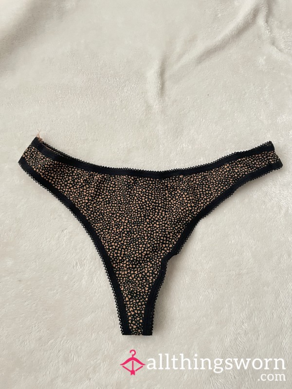 Cotton Printed Cheeky Thong