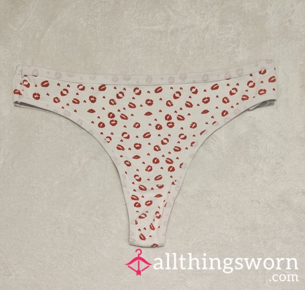 Cotton Smoochy-lips Thong