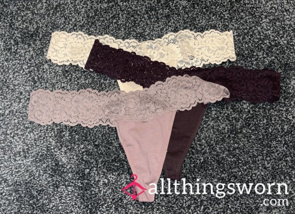 Cotton Thong, Ready To Be Smelt By You! Choose Your Colour!