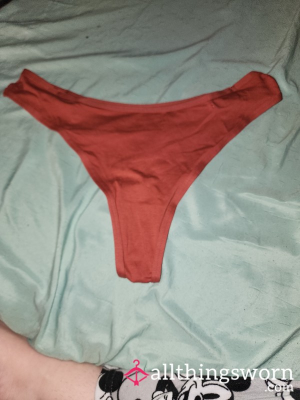 Cotton Thong Redish Orange