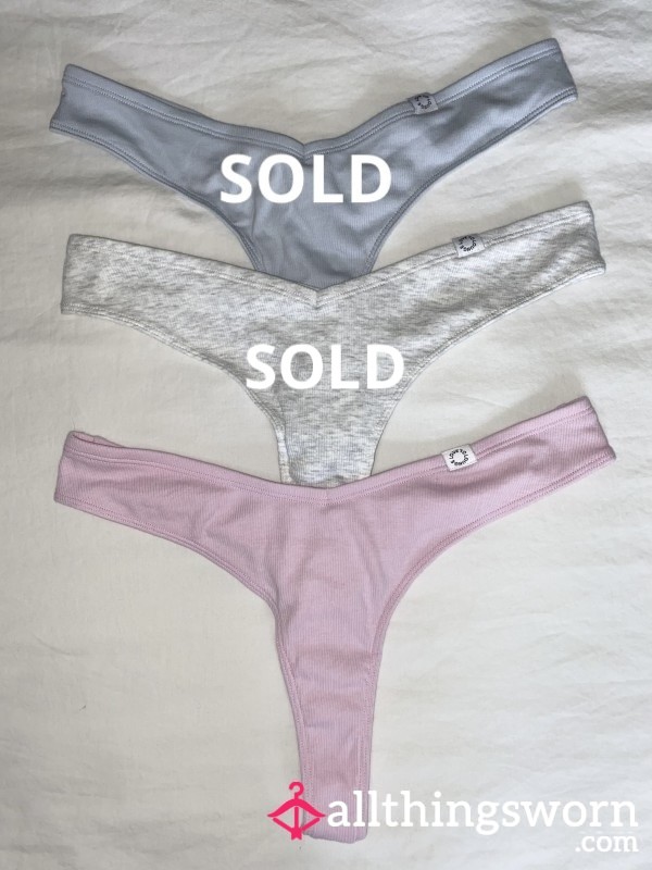 Cotton Thongs *48 Hr Wear*