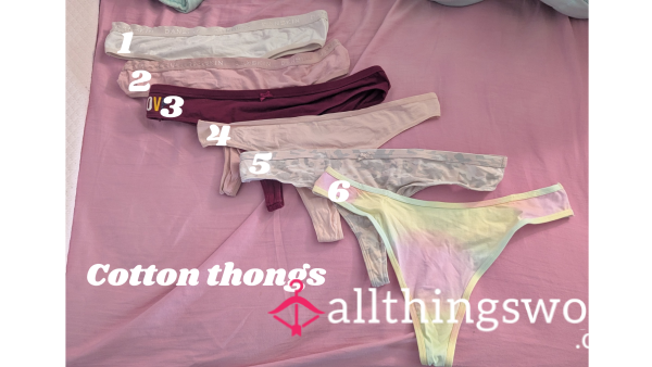 Cotton Thongs XL