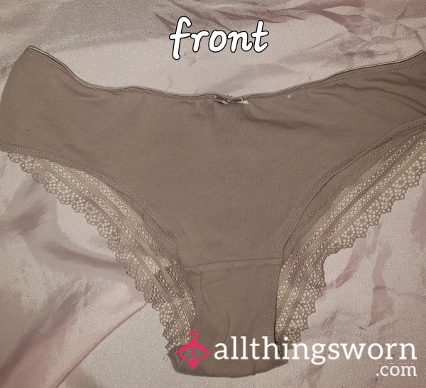 Cotton W/ Lace Trim Panties