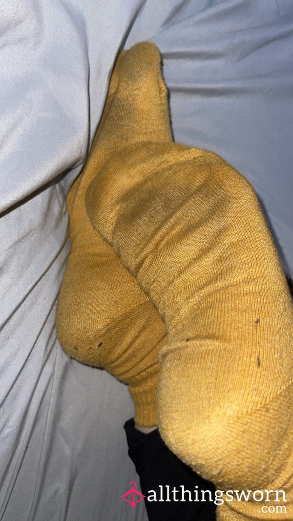 Cotton Yellow Stinky Socks