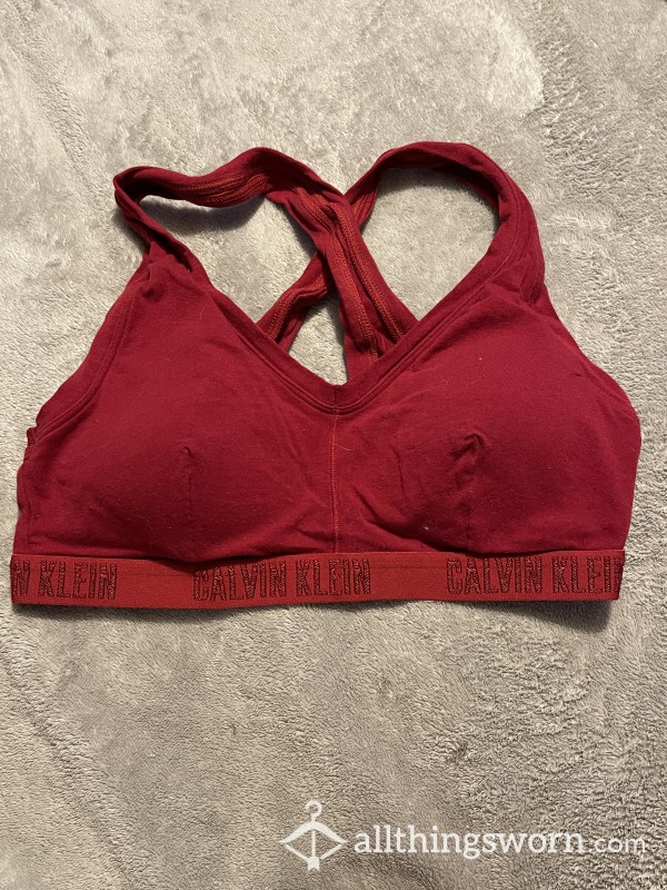 Cotton/spandex Calvin Klein Sports Bra