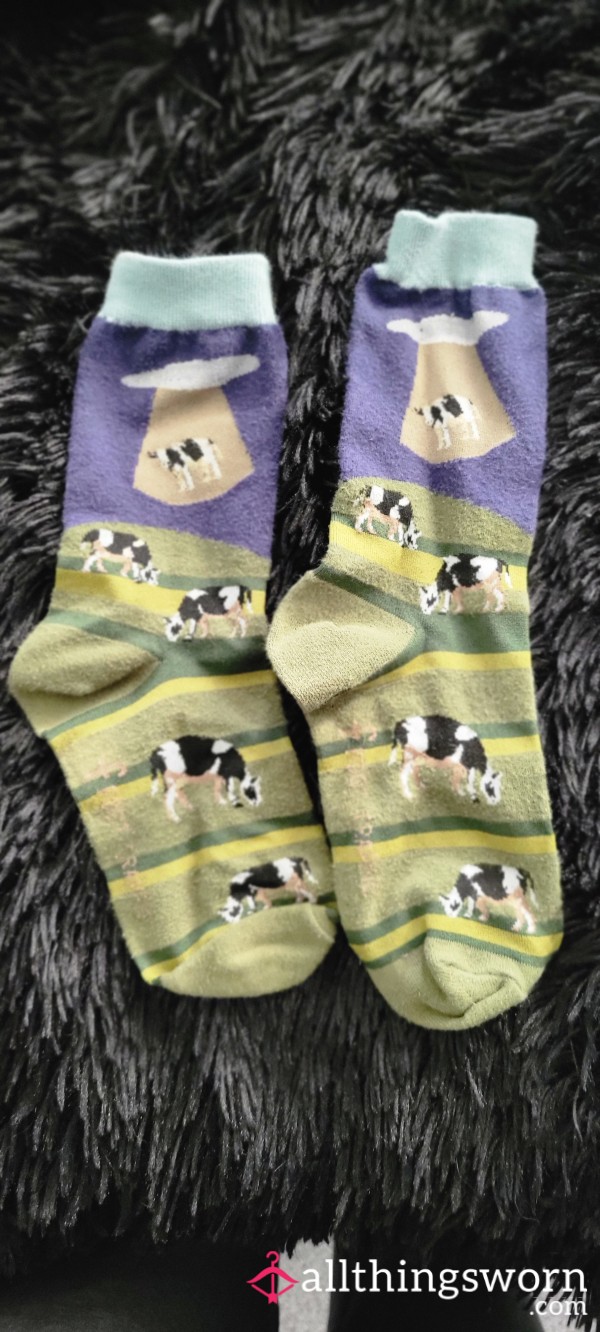 Cow/Alien Socks