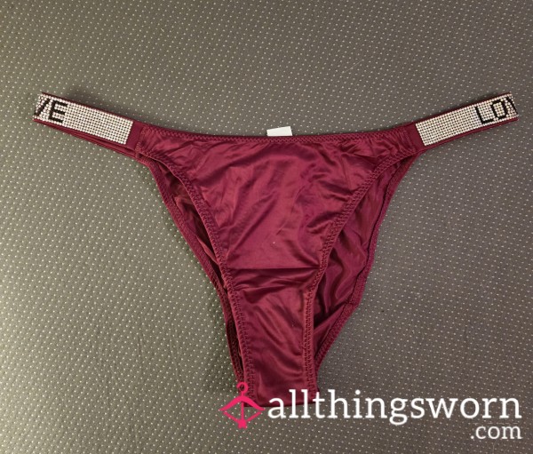 Cranberry Colored Brazilian Panty