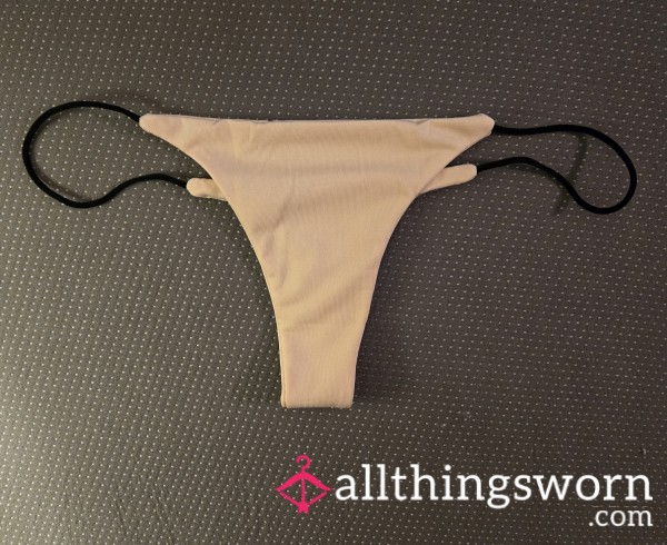 🌙Cream Colored Strappy Thong🌙