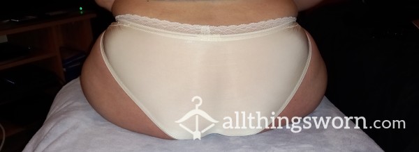 Cream Full Back Panties