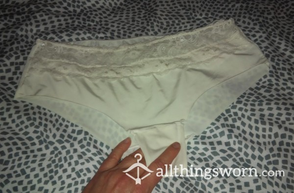 Cream Silky Lace 24hr Wear Knickers