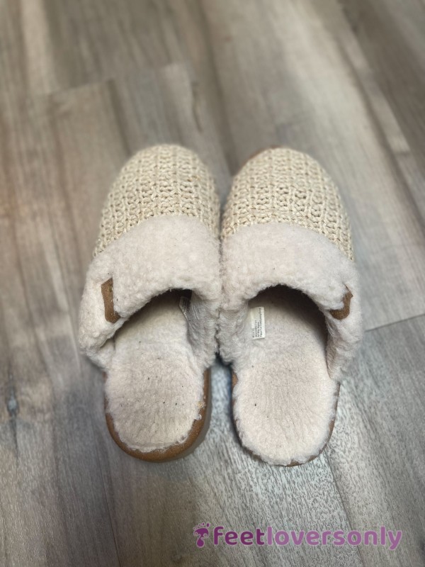 Cream Slippers