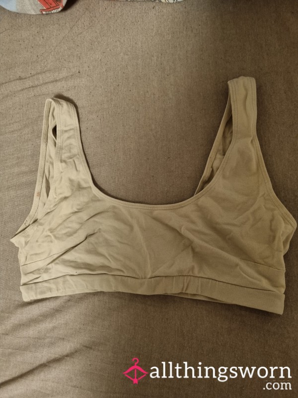 Cream Training Bra