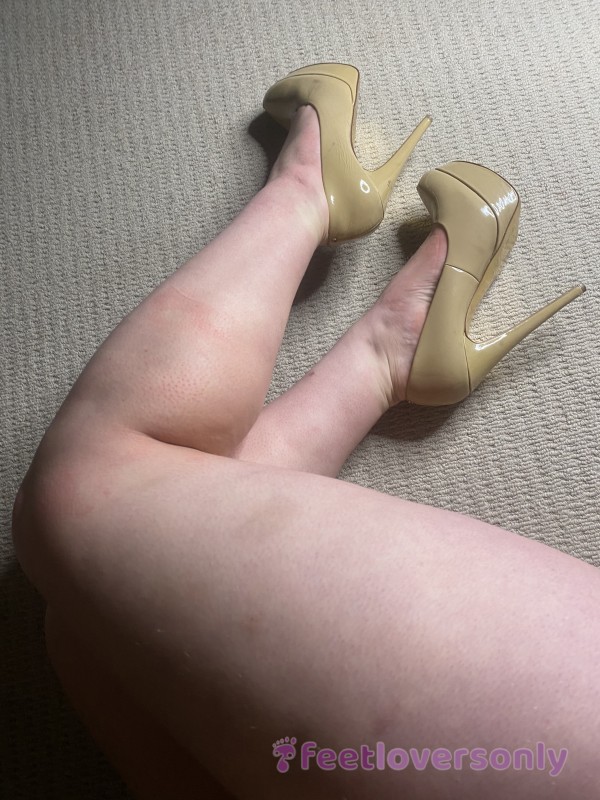 Cream Worn Stilettos