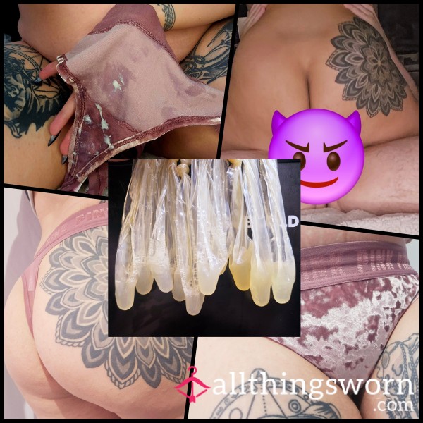 Creampie Panties & Filled Condom Bundle 🥵🥵🥵