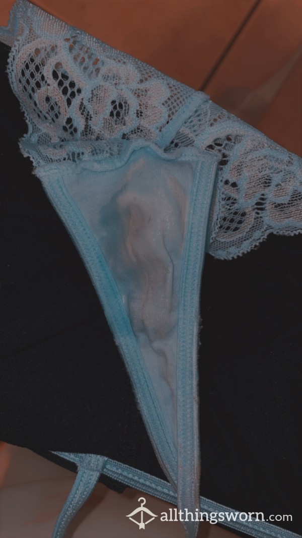 Creamy Light Blue G String